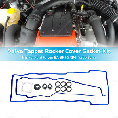 Valve Tappet Rocker Cover Gasket Kit Fits For Ford Falcon BA BF FG XR6 Turbo-2