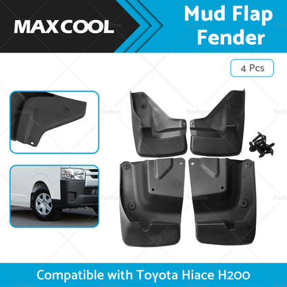 4x Splash Guard Mud Flap Fender Mudguard Suitable for Toyota Hiace H200 Series-0