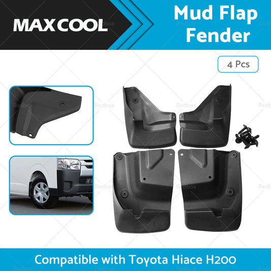 4x Splash Guard Mud Flap Fender Mudguard Suitable for Toyota Hiace H200 Series-0
