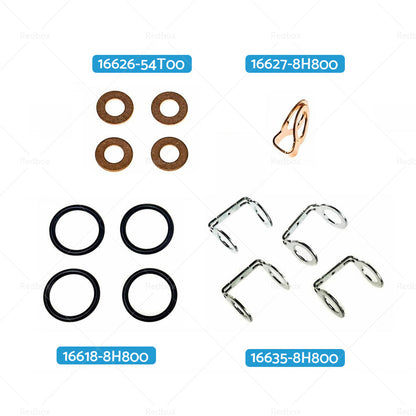 Injector Seal Washer Kit Fits For Nissan Navara D40 D22 Pathfinder R51 YD25 2. 5-3