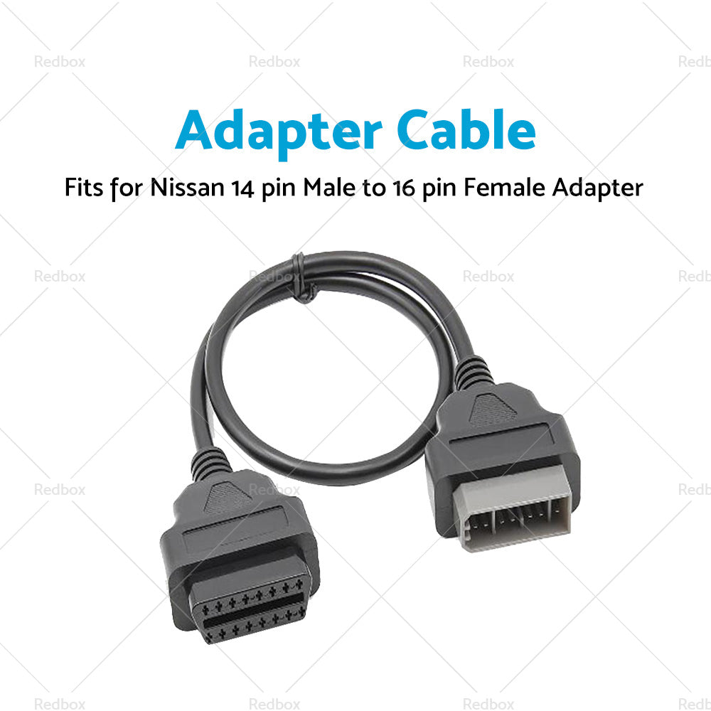 For Nissan 14 Pin OBD1 to 16 Pin OBD2 Car Diagnostic Connector Adapter Cable-3
