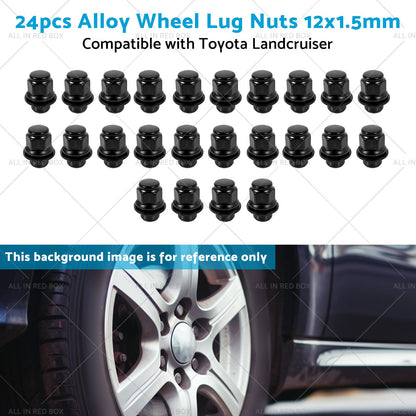 24pcs Extreme 12x1. 5mm Alloy Wheel Lug Nuts Suitable for Toyota Landcruiser 200-4
