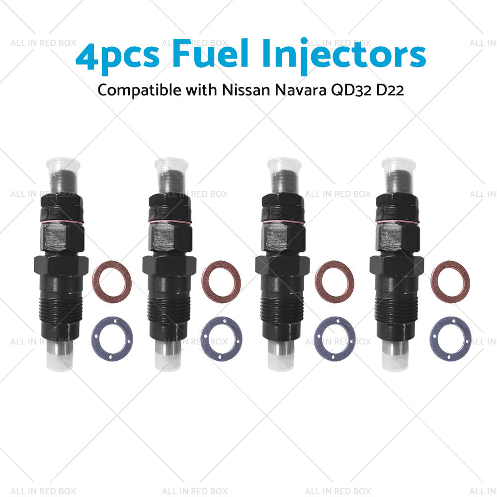 4PCS Desiel Fuel Injectors Suitable for Nissan Navara QD32 D22 3. 2L 1997-2001-1
