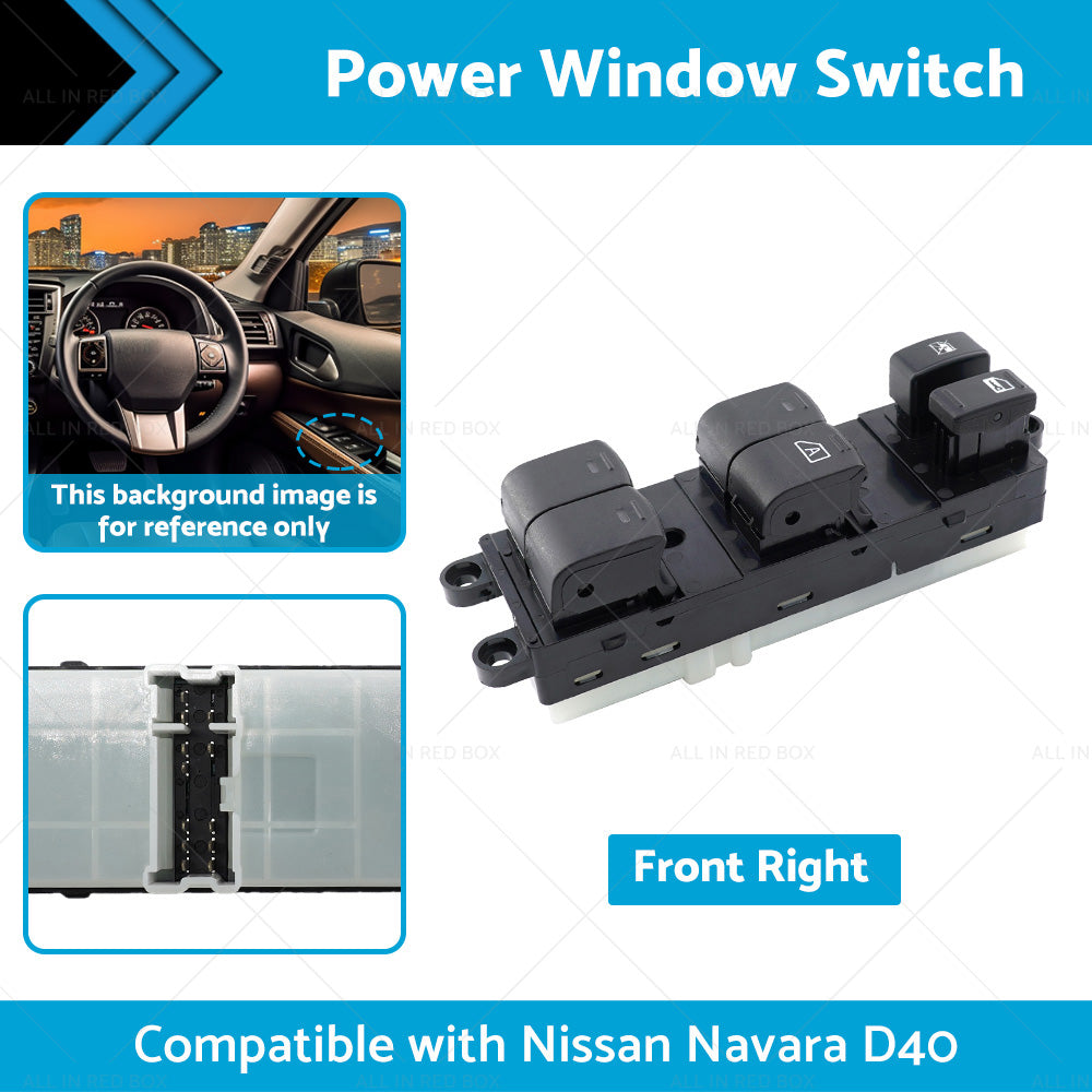 Front Right Power Window Switch Suitable For Nissan Navara D40 05-14 25401-EB70A-1