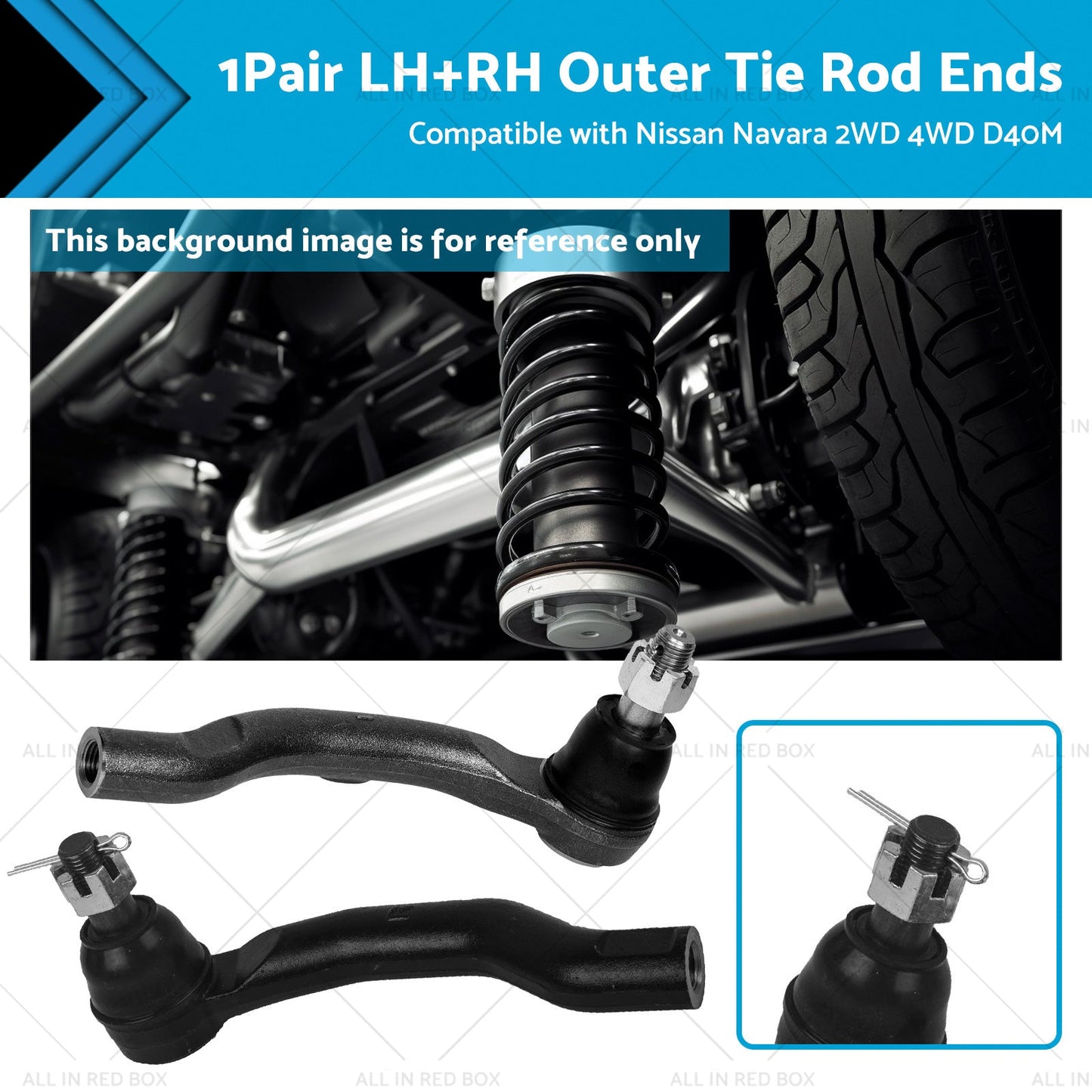 Outer Tie Rod Ends for Nissan Navara 2WD/4WD D40M 2005-2015