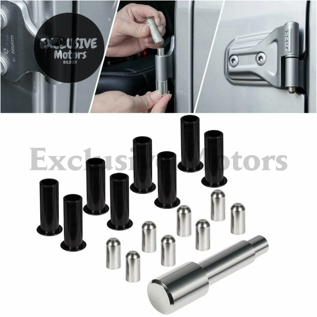 17Pc Door Pin Guides & Bushing Removal Tool For Jeep Wrangler Jk Jl 07-19