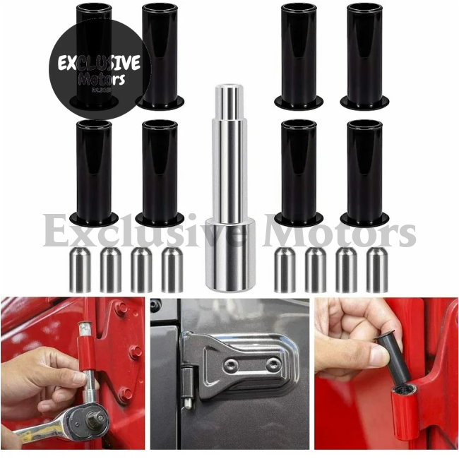 17Pc Door Pin Guides & Bushing Removal Tool For Jeep Wrangler Jk Jl 07-19