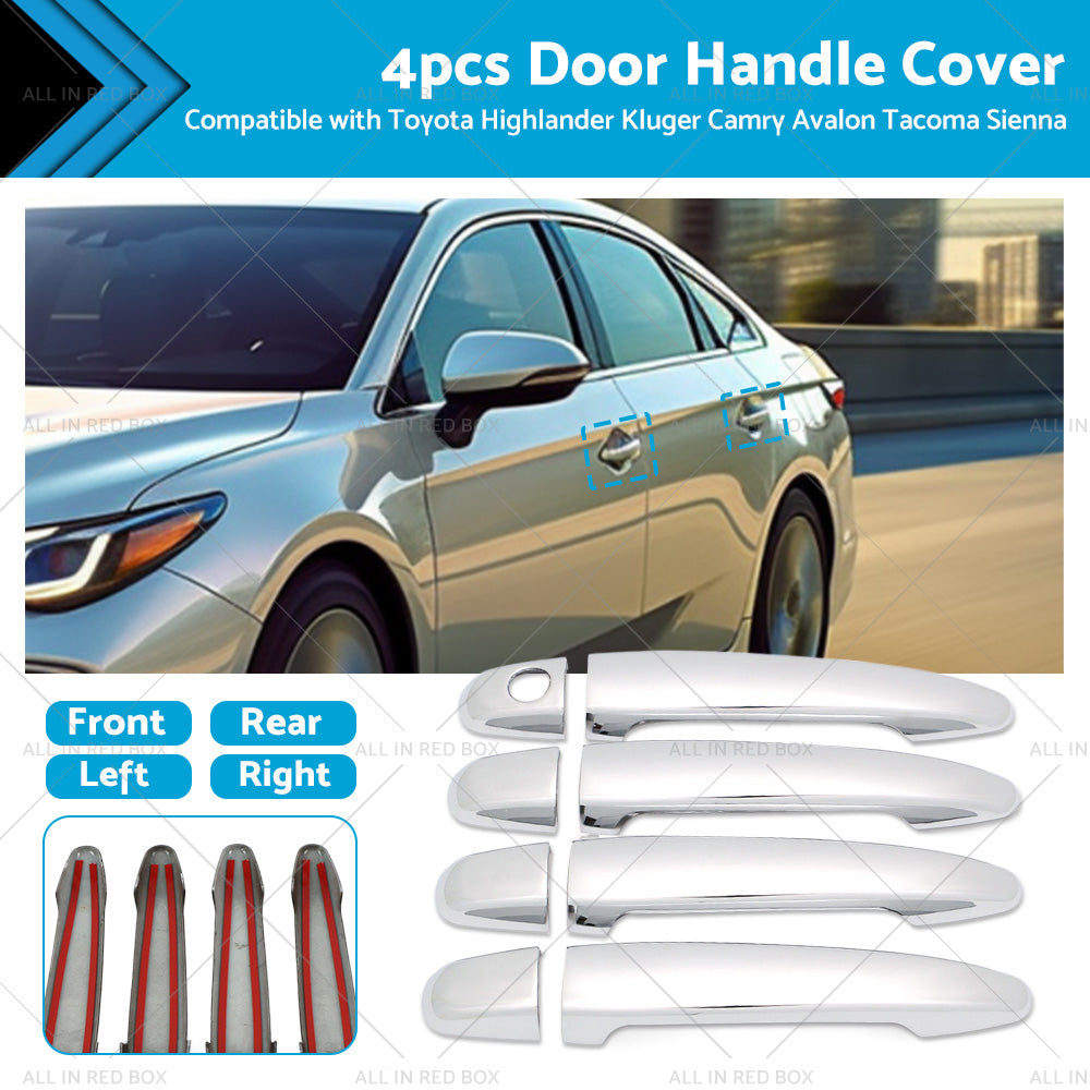 4PCS Door Handle Cover Suitable For Toyota Highlander Kluger Camry Avalon Tacoma-0