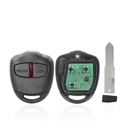 2 Buttons 433MHz Complete Remote Car Key Suitable For Mitsubishi Triton Pajero Outlander-3