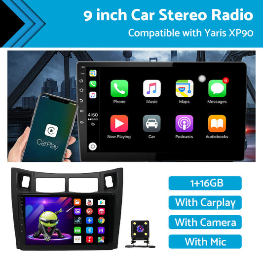 Suitable For Toyota Yaris XP90 05-12 Android 11 Carplay Radio Head Unit GPS Navi-0