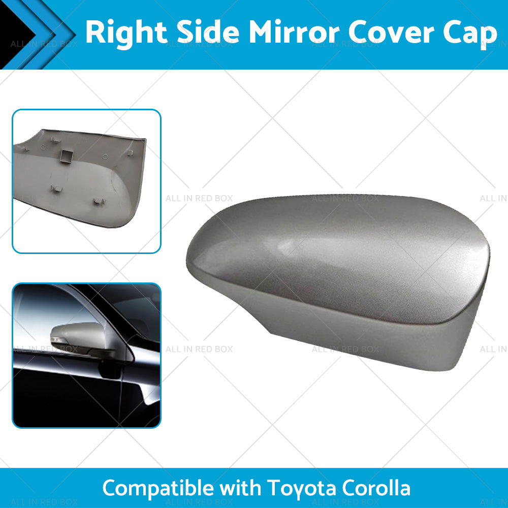 Right Mirror Cover Cap Suitable for Toyota Corolla 12-18 Silver 1F7 RH Side-1