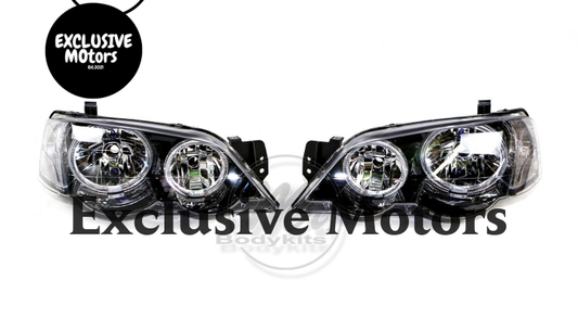 Angel Ring Headlight for Ford XR/FPV BA BF 2002-2008 DRL White LED