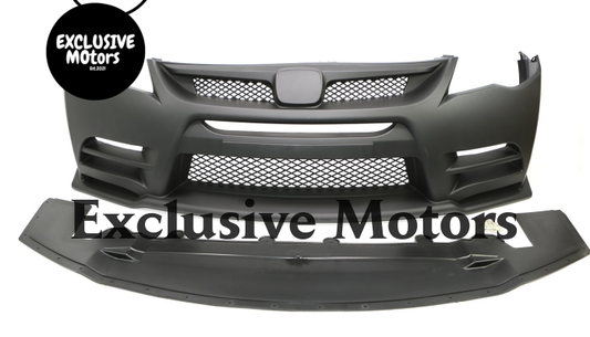 Front Bumper M&M  for Honda Civic FD 2006-2012  Plastic