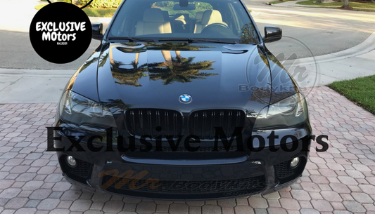 Front Bumper Kidney Grille Black for BMW X5/X6 2007-2013