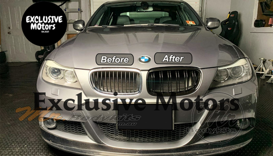 Front Bumper Kidney Grille Black for BMW 3 Series E90 2009-2011