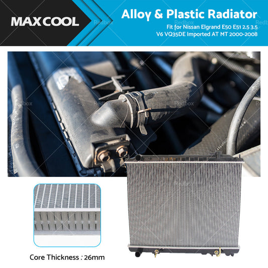 Radiator for Nissan Elgrand E50/E51 V6 VQ35DE 2000-2008