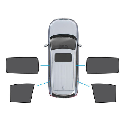 2x Rear Port&Triangular Window Magnetic Mesh Sunshades Suitable for Kia Carnival-0