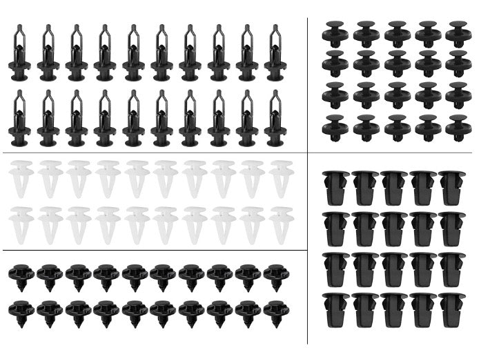 100PCS Panel Clip Lock Nut Splash Guard Push Rivet Suitable For Toyota Lexus-0