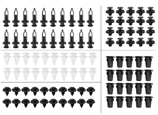 100PCS Panel Clip Lock Nut Splash Guard Push Rivet Suitable For Toyota Lexus-0