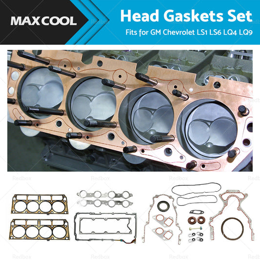 LS Gasket Kit Head Gaskets Suitable For GM Chevrolet LS1 or LS6 or LQ4 or LQ9 or 4. 8 or 5. 3 or 5. 7-0