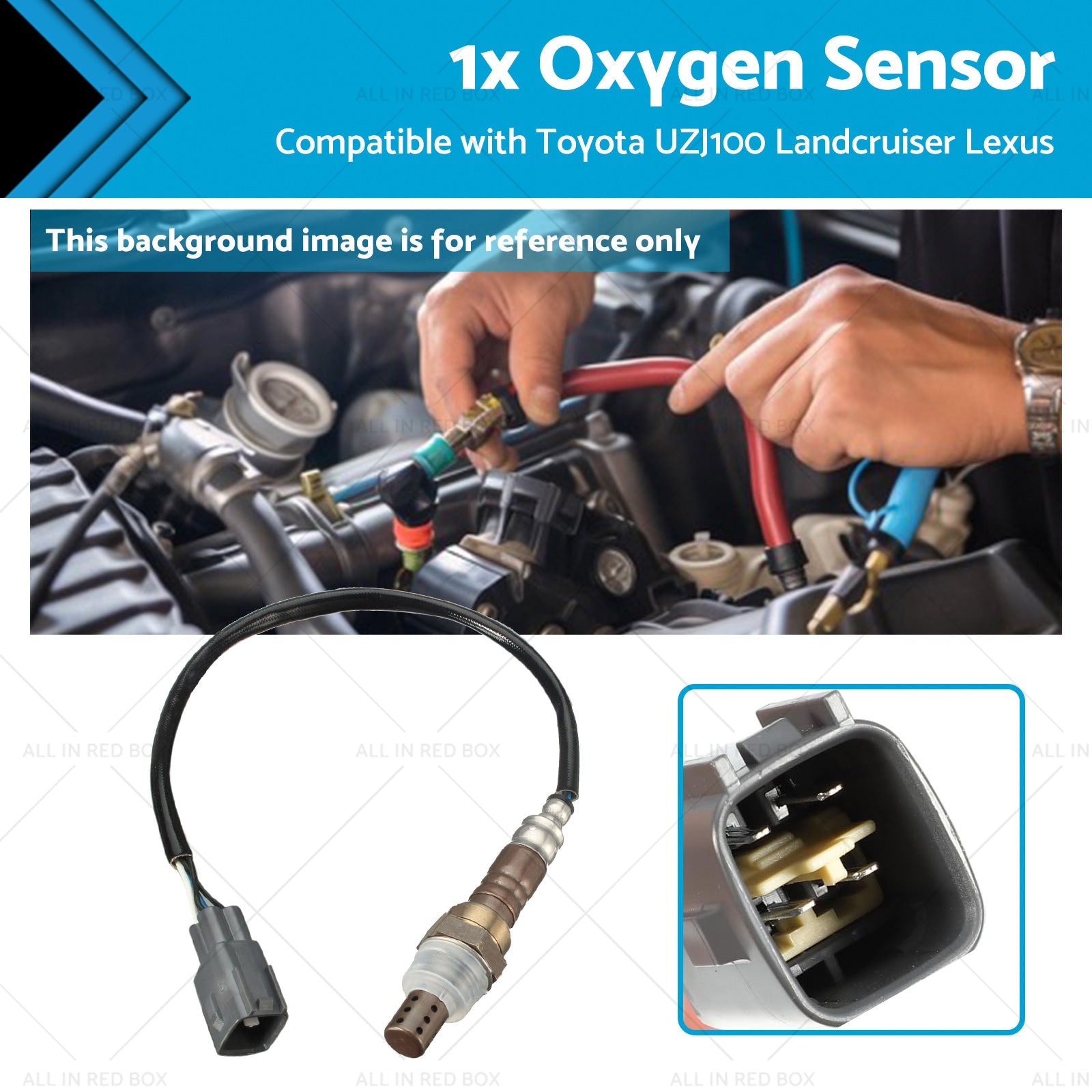 Oxygen Sensor Suitable for Toyota UZJ100 Landcruiser UZJ100 Pre-Cat Lexus LX470-0
