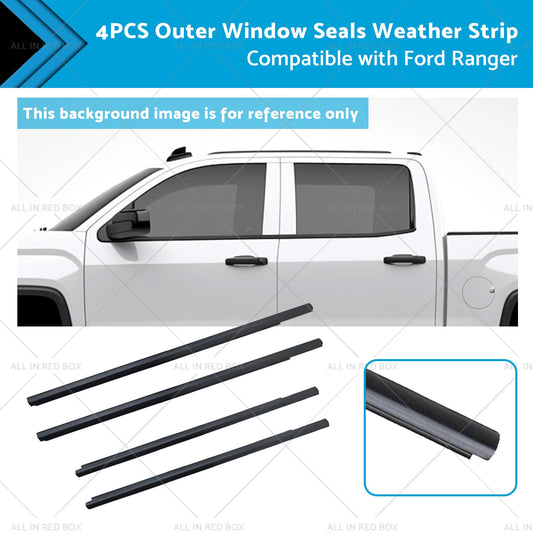 Outer Door Window Rubber Seals for Ford Ranger PX XLT 2012-2021