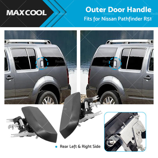 Rear Pair LH  and  RH Outer Door Handle Fits For 2005-2013 Nissan Pathfinder R51-0