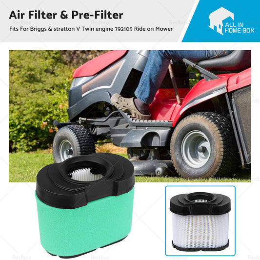Air Filter  and  Pre-Filter For Briggs  and  Stratton V Twin Engine 792105 Ride on Mower-0