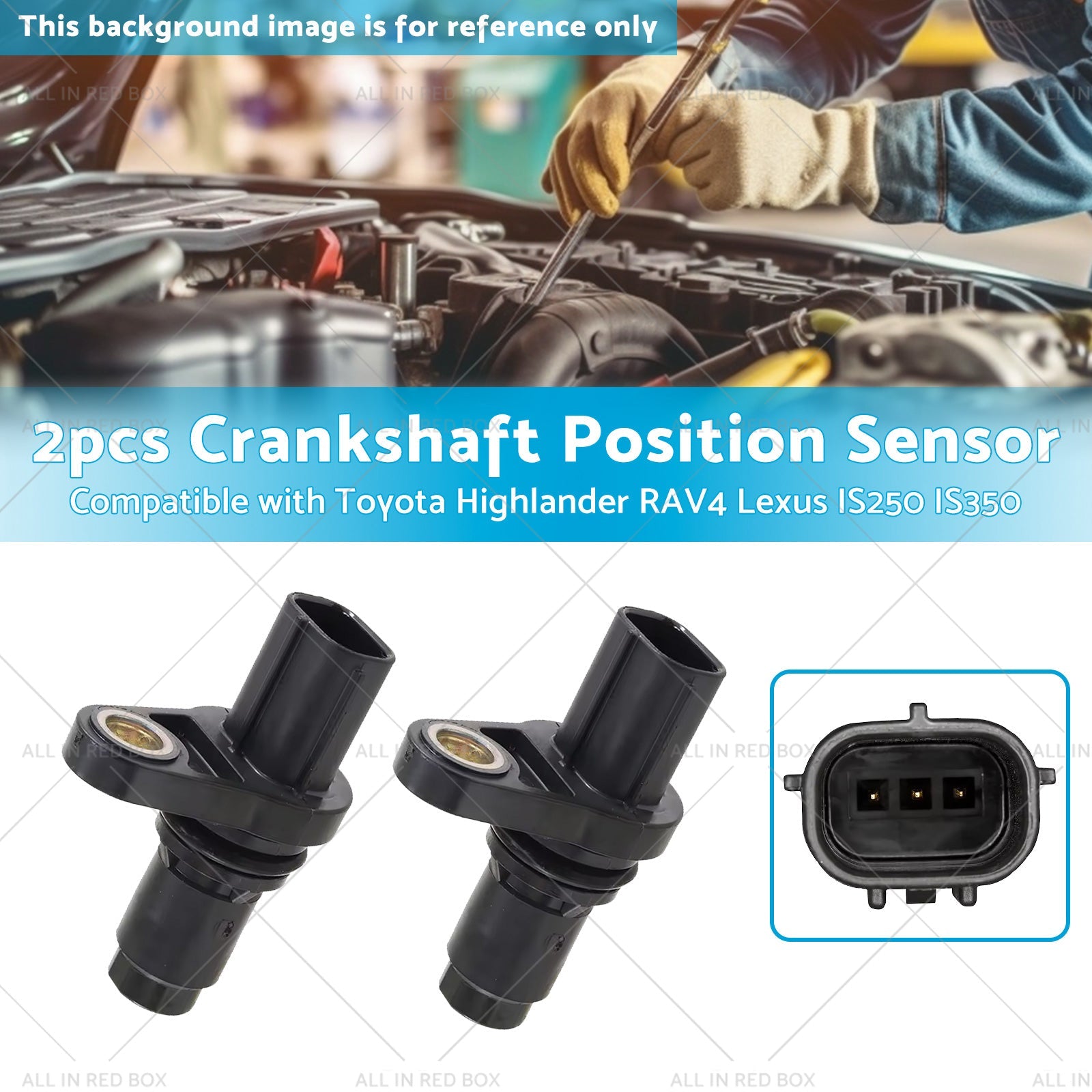 2x Camshaft Position Sensor 90919-05060 Suitable for Toyota 4Runner IS250 IS350-2