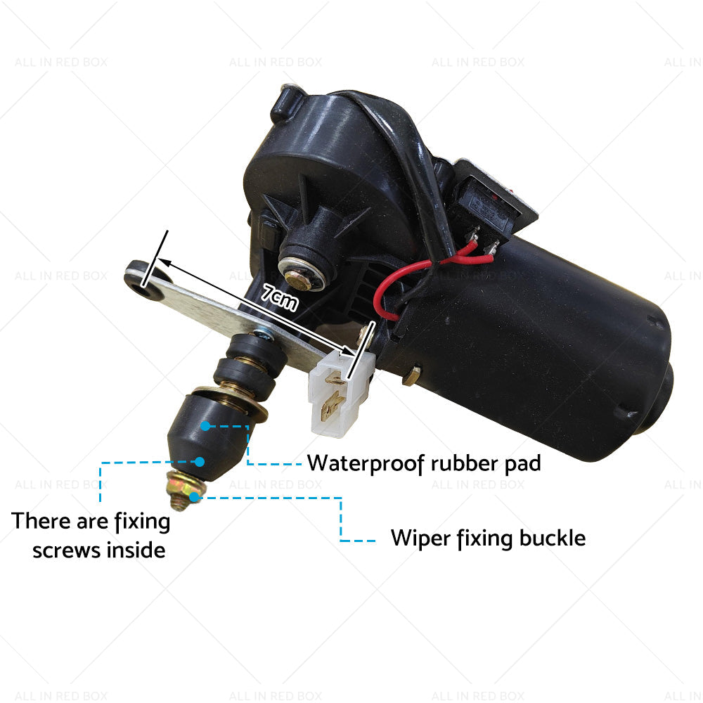 12V Electric Windshield Two Lines Universal Wiper Motor Car Interior