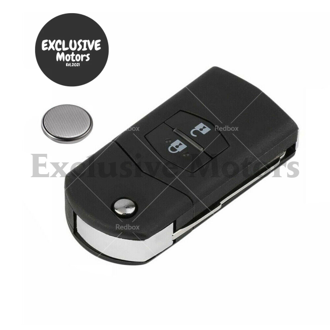 2 Button Remote Car Key w  Chip for Mazda 2, 3, CX-7, CX-9