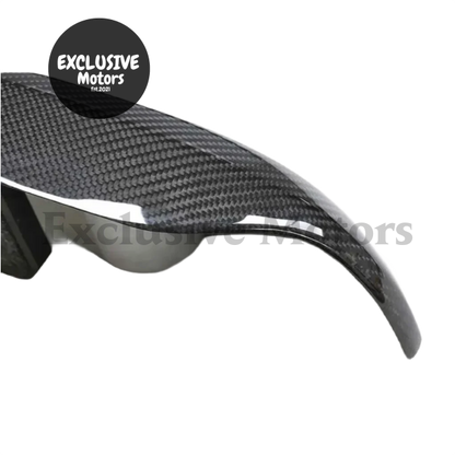 2 Pcs Dry Carbon Fiber Mirror Cover For Subaru Wrx Sti