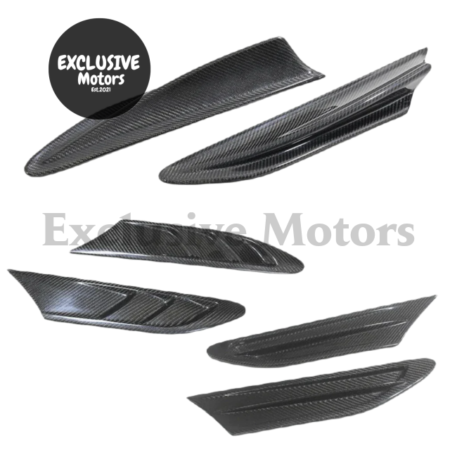 2 Pcs Real Carbon Fiber Fender Vents For Subaru Brz & Toyota 86