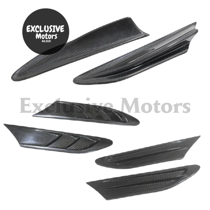 2 Pcs Real Carbon Fiber Fender Vents For Subaru Brz & Toyota 86