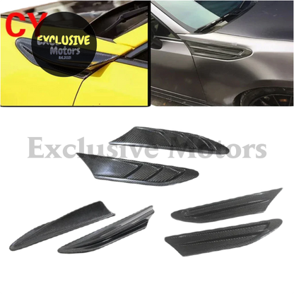 2 Pcs Real Carbon Fiber Fender Vents For Subaru Brz & Toyota 86