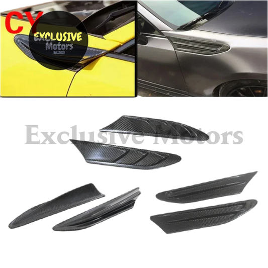 2 Pcs Real Carbon Fiber Fender Vents For Subaru Brz & Toyota 86