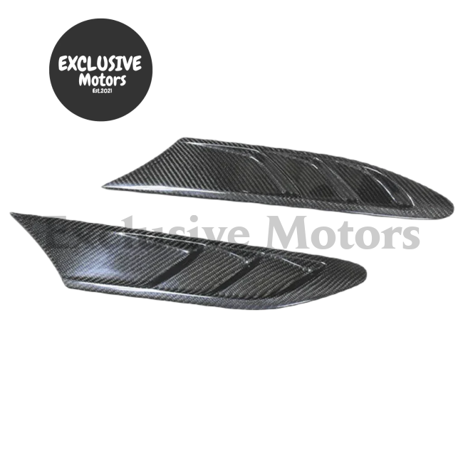 2 Pcs Real Carbon Fiber Fender Vents For Subaru Brz & Toyota 86