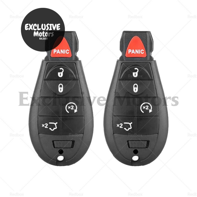 2 x Keyless Key Fob for Jeep Grand Cherokee (2008-2012)