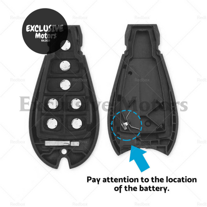 2 x Keyless Key Fob for Jeep Grand Cherokee (2008-2012)