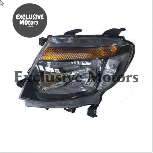 Black Left-Hand Headlight for Ford Ranger (2011-2015)