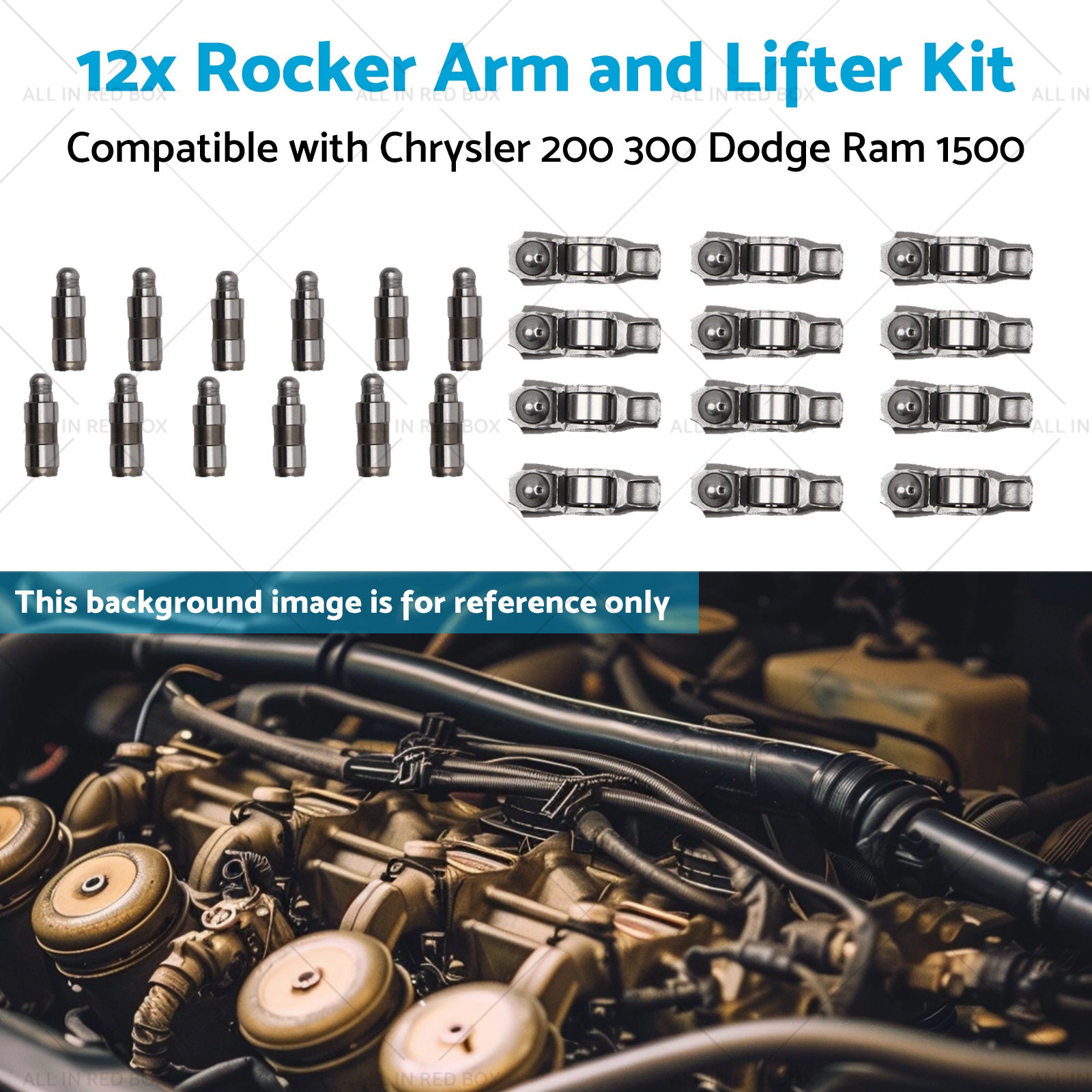 12x Rocker Arm and Lifter Kit Suitable for Dodge Ram 1500 Chrysler 200 300 11-20-4