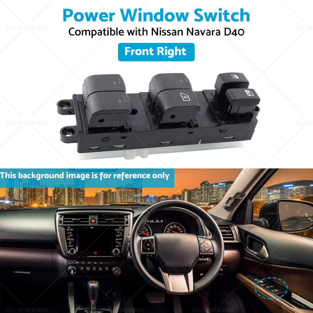 Front Right Power Window Switch Suitable For Nissan Navara D40 05-14 25401-EB70A-4