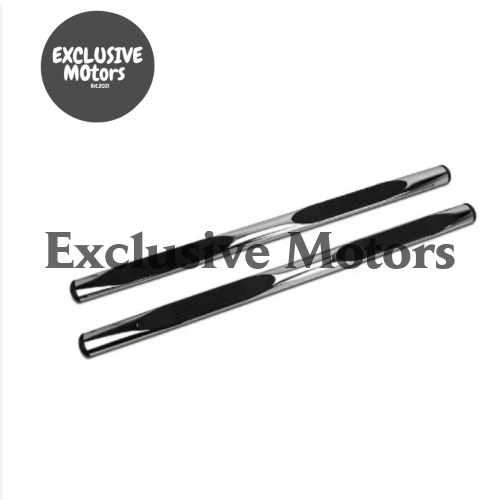 4" Oval Tube Side Step Running Boardsfor Toyota Hilux Vigo Chrome (2005-2015)