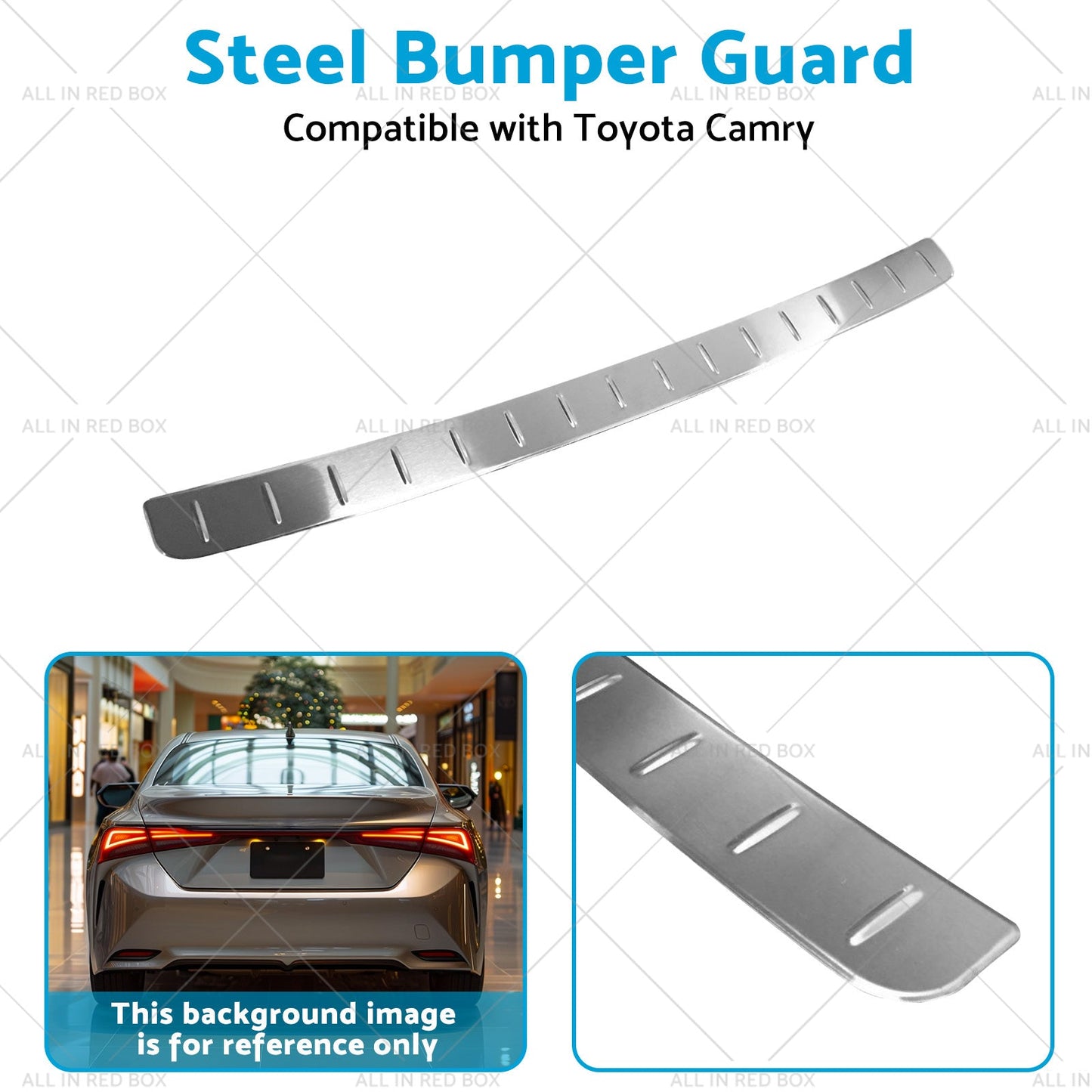 Steel Bumper Guard Trunk Sill Scuff Protector Cover Suitable for Toyota Camry