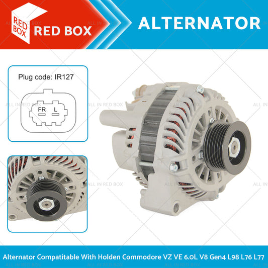 Alternator for Holden Commodore SS or SSV VE 6. 0L 6. 2L V8 Petrol Gen4 L98 L76 07-10-0