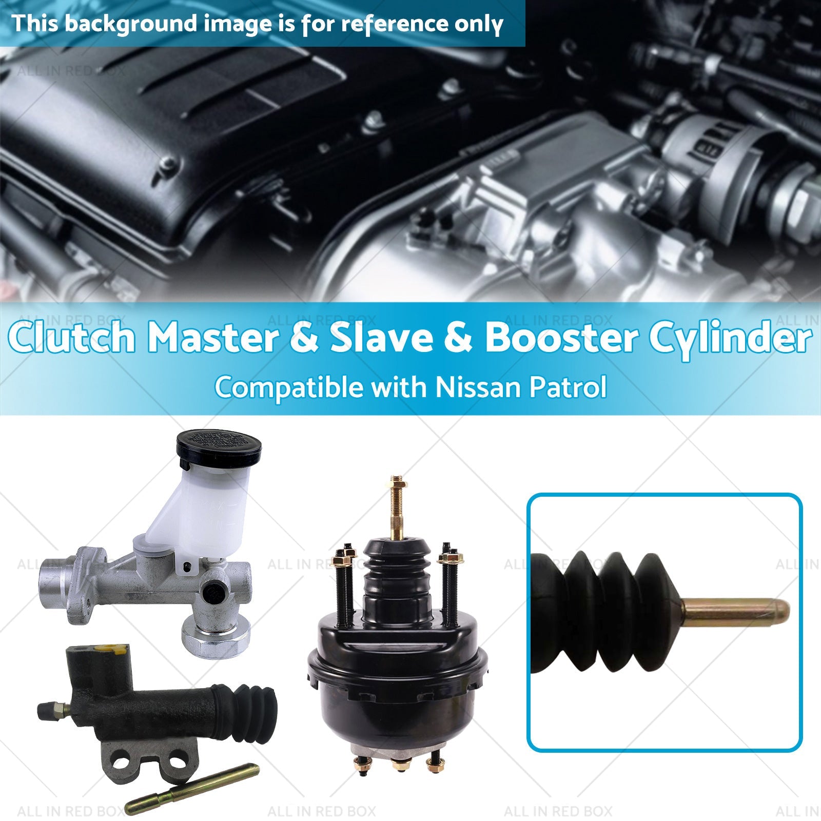 Clutch Slave  and  Master  and  Booster Cylinder Suitable for Nissan Patrol GU Y61-2