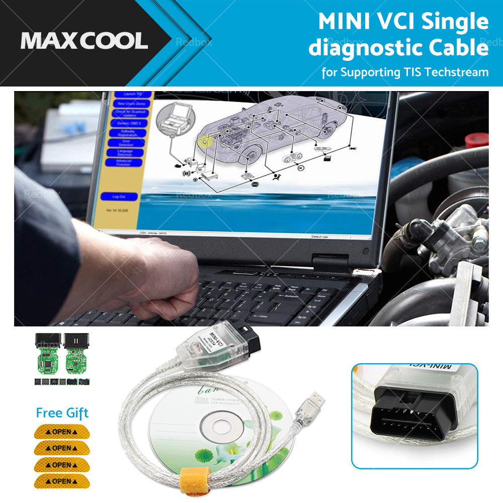 Suitable For Toyota Techstream TIS V15 MINI VCI USB OBD2 Car Diagnostic Cable-0