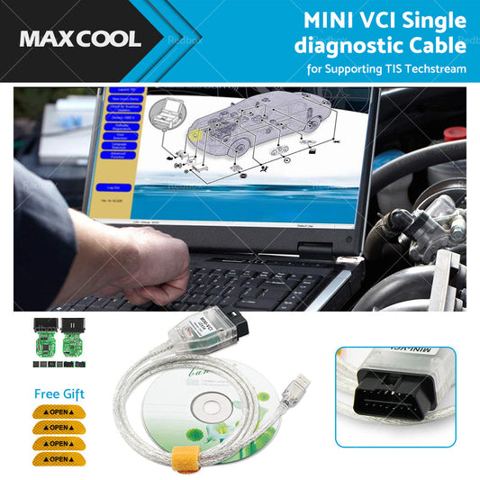 Suitable For Toyota Techstream TIS V15 MINI VCI USB OBD2 Car Diagnostic Cable-0