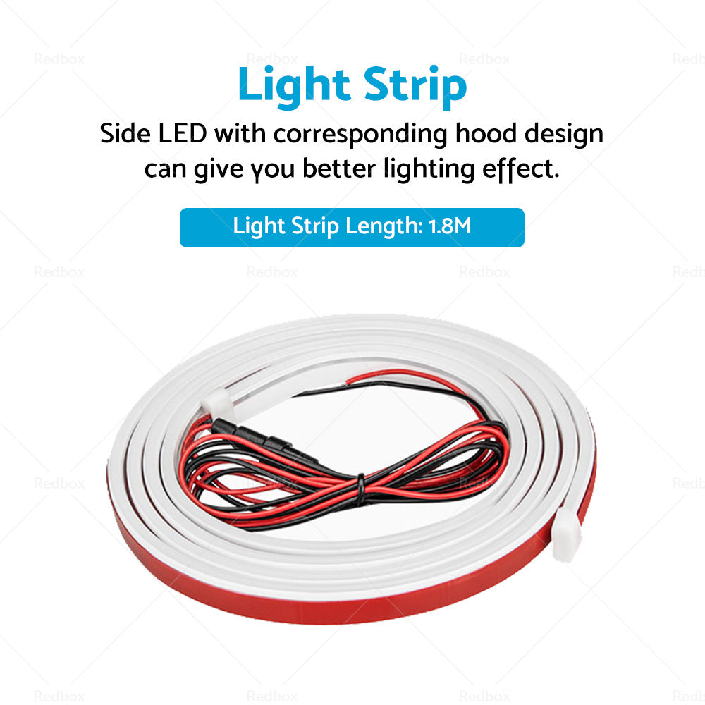 1. 8M  Start Scan Dynamic LED DRL Car Hood Light Strip Daytime Running Light-1