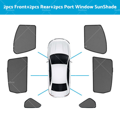 Window Sun Shade for Toyota RAV4 2019-2023 Magnetic Car Sun Blind Mesh Rear Side-2